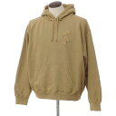 【中古】シュプリーム Supreme 2023年春夏 Overdyed S Logo Hooded Sweatshirt 裏起毛スウェット プルオーバーパーカー タン【サイズL】【BRW】【A/W】【状態ランクB】【メンズ】【769379】[APD]