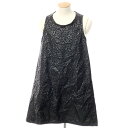 【中古】【未使用】ブラックコムデギャルソン BLACK COMME des GARCONS 2021年春夏 ポリエステル レオパード柄 ベスト ブラックxグレー...