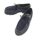 【中古】【未使用】パラブーツ Paraboot MICHAEL DOUDOUNE リップストップナイロン チロリアンシューズ ネイビー【サイズ42】【NVY】【S/S/A/W】【状態ランクS】【メンズ】【768998】