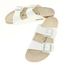 【中古】【未使用】ビルケンシュトック BIRKENSTOCK ARIZONA サンダル ホワイト【サイズ41】【WHT】【S/S】【状態ランクS】【メンズ】【768996】 APD