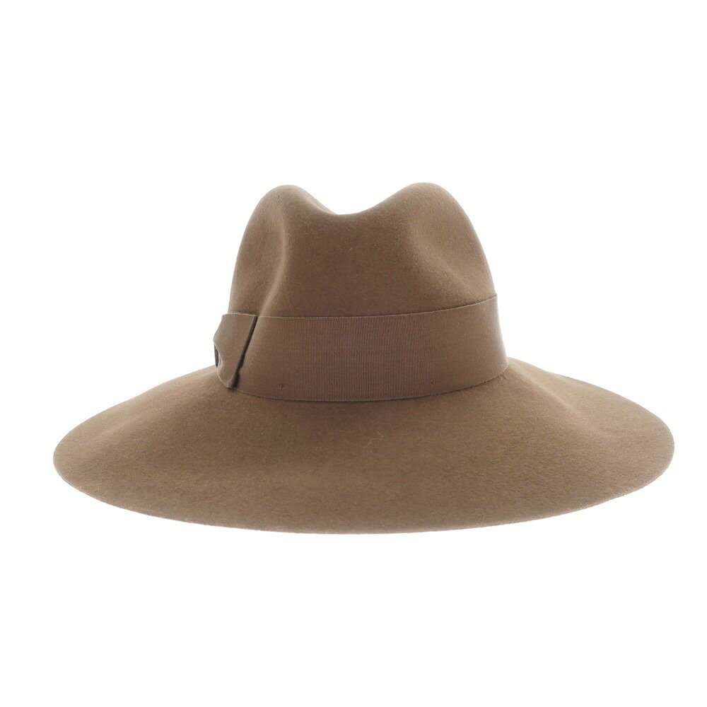 【新品】ボルサリーノ Borsalino ラビットファー 中折れフェルトハット ブラウン【サイズM】【BRW】【A/W】【状態ランクN】【メンズ】【768995】[EPD]