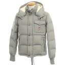 【中古】モンクレール MONCLER CEZANNE ウール ダウンジャケット ライトグレー【サイズ ...