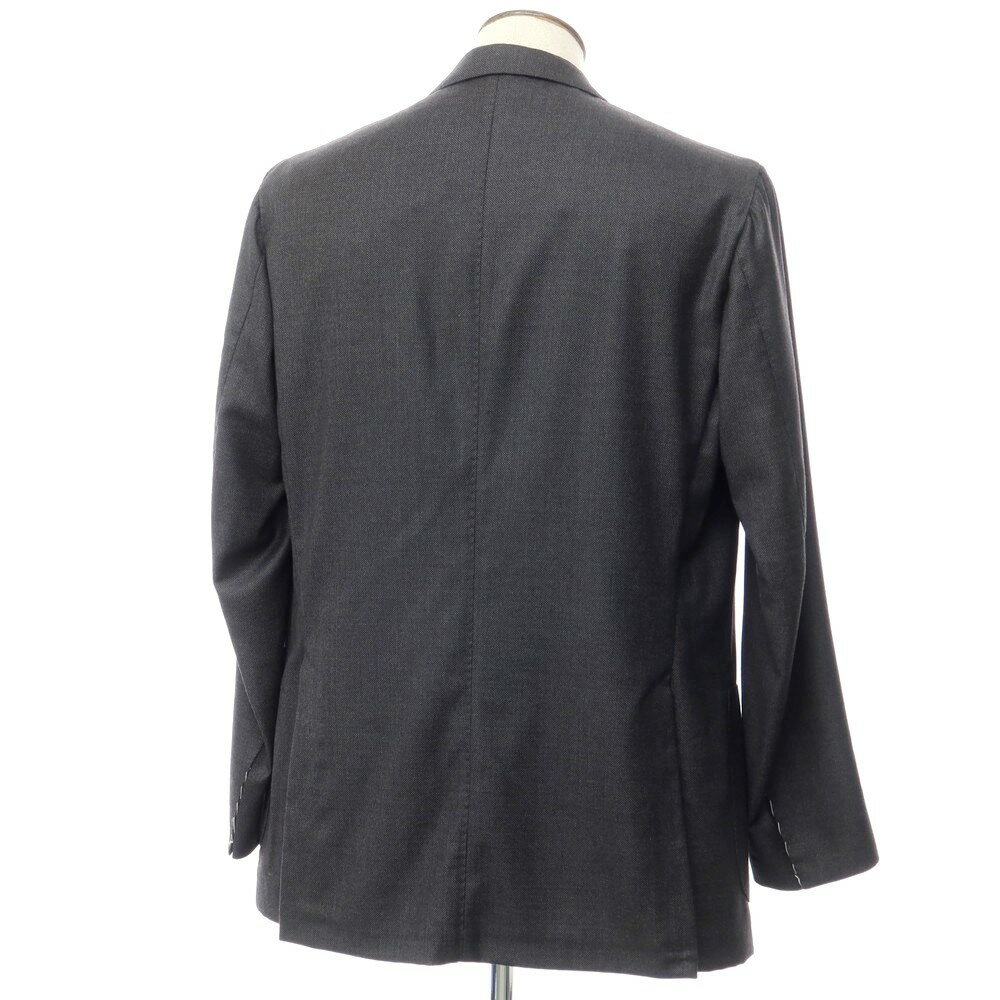 【新品】パルテノペ PARTENOPE バーズアイ織りウール テーラードジャケット ダークグレー【サイズ58】【GRY】【A/W】【状態ランクN】【メンズ】【768969】[EPD]