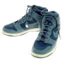 【中古】ナイキ NIKE DUNK HIGH LE 99年製 ダンクハイ オールレザー スニーカー ラピッドxストームブルー【サイズ27.5cm】【BLU】【S/S/A/W】【状態ランクC】【メンズ】【759775】 APD