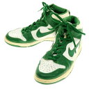 【中古】ナイキ NIKE DUNK HIGH 2003年製 ダンクハイ オールレザー スニーカー ホワイトxグリーン【サイズ29cm】【WHT】【S/S/A/W】【状態ランクD】【メンズ】【759775】[APD]