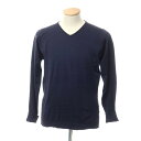 【中古】ジョンスメドレー JOHN SMEDLEY コットン Vネック プルオーバーニット ネイビー【サイズS】【NVY】【S/S】【状態ランクC】【メンズ】【759680】