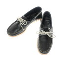 【中古】パラブーツ Paraboot International gallery BEAMS別注 BARTH デッキシューズ ブラックxネイビー【サイズ6.5】【BLK】【S/S/A/W】【状態ランクC】【メンズ】【759590】