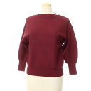 【SALE/返品不可】【中古】デミルクス ビームス Demi-Luxe BEAMS レーヨンポリエステル ボートネックニット バーガンディ【サイズ表記なし(M位...
