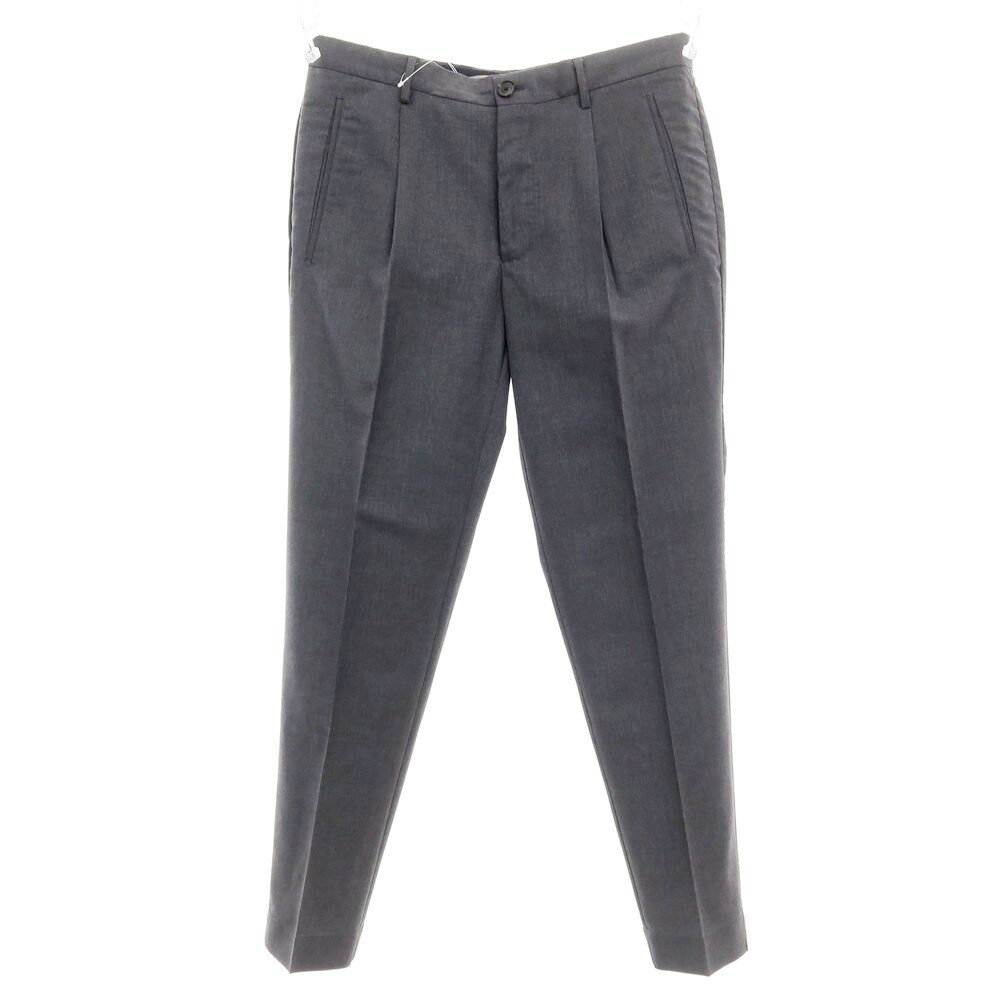 【中古】インコテックス INCOTEX ウール ドレススラックスパンツ グレー【サイズ48】【GRY】【S/S】【状態ランクB】【メンズ】【759484】[BPD]