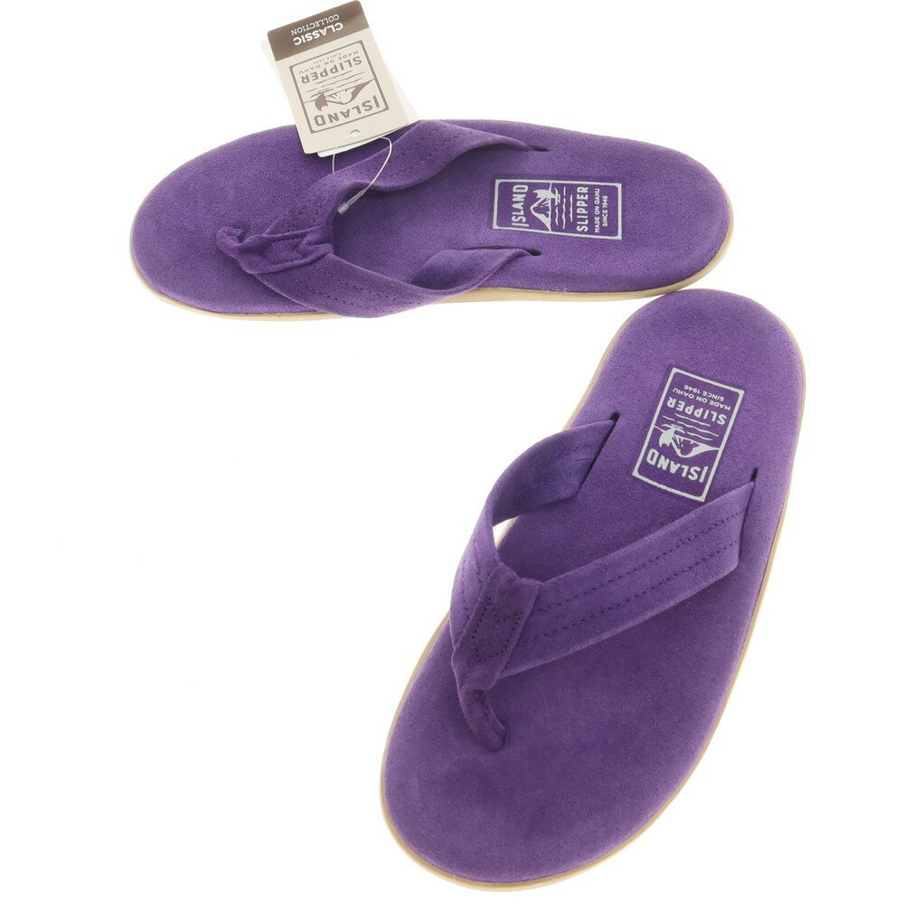 【中古】【未使用】アイランドスリッパ ISLAND SLIPPER スエード トングサンダル パープル【サイズ9】【PUP】【S/S】【状態ランクS】【メンズ】【759483】