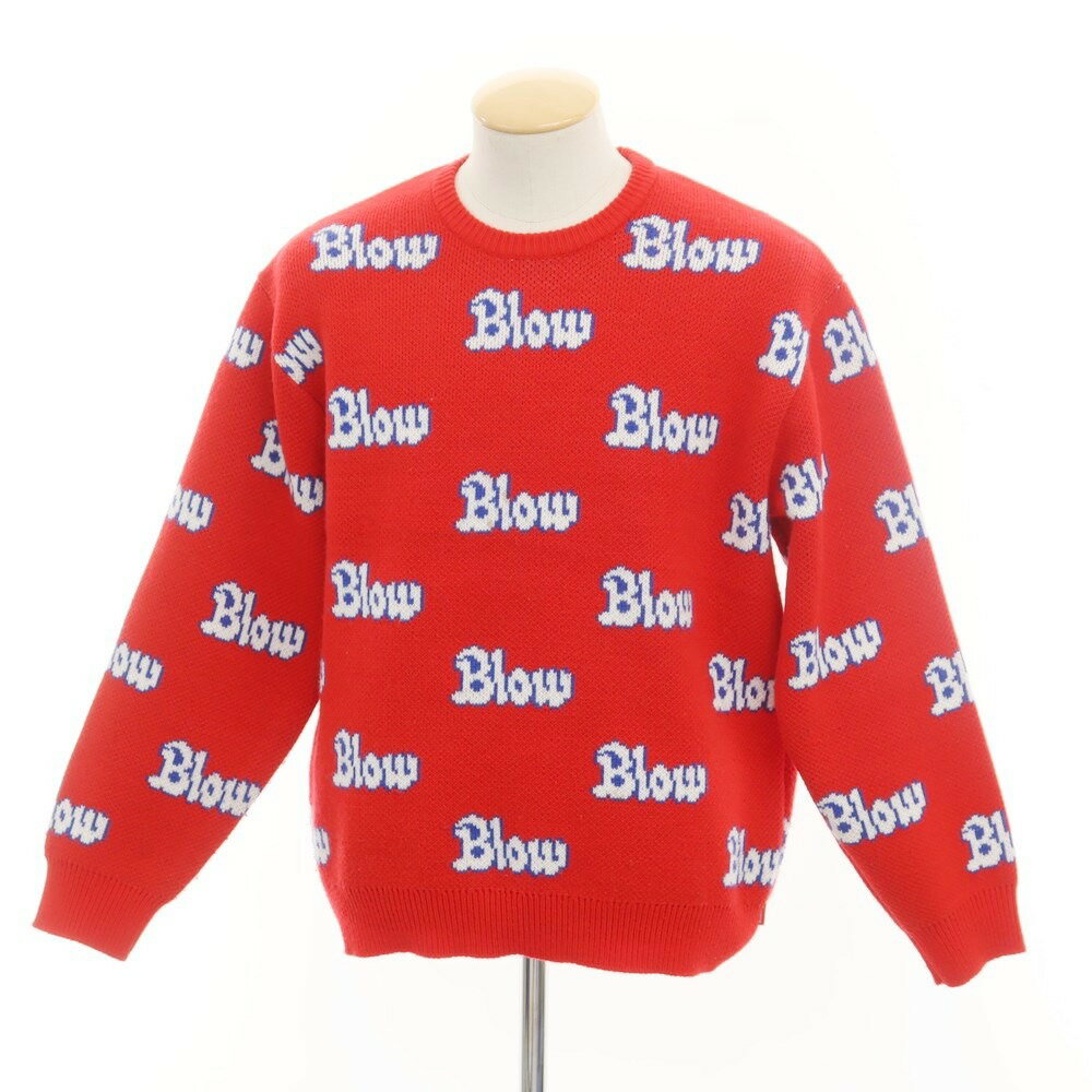 シュプリーム Supreme 2023年秋冬 Blow Sweater アクリル クルーネックニット レッド