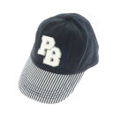 【中古】プチバトー PETIT BATEAU コットン系 ストライプ キャップ ネイビーxホワイト【サイズ−】【NVY】【S/S/A/W】【状態ラン...