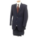 【中古】タカシマヤ takashimaya ウールモヘヤ ストライプ 2つボタンスーツ ネイビーxマルーン【サイズ表記なし(M位)】【NVY】【S/S】【状態ラ...