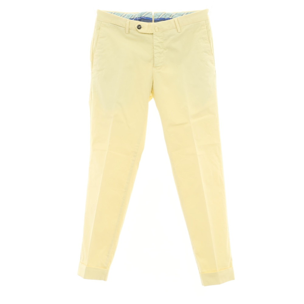 【中古】ピーティートリノ PT TORINO ストレッチコットン カジュアルスラックスパンツ ライトイエロー【サイズ46】【YEL】【S/S】【状態ランクB】【メンズ】【759094】[BPD]