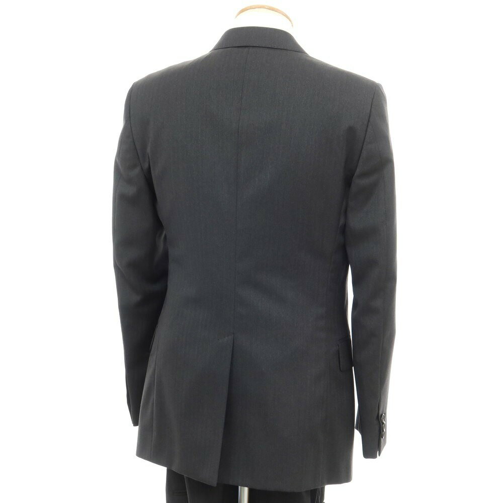 【中古】【未使用】グッチ GUCCI ウール ヘリンボーン 2つボタンスーツ ダークグレー【サイズ44】【GRY】【S/S/A/W】【状態ランクS】【メンズ】【759093】