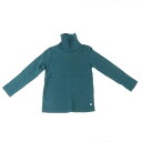 【中古】プチバトー PETIT BATEAU コットン タートルネック 長袖Tシャツ ダークグリーン【サイズ3ans/95cm】【GRN】【S/S/A/W】【状...