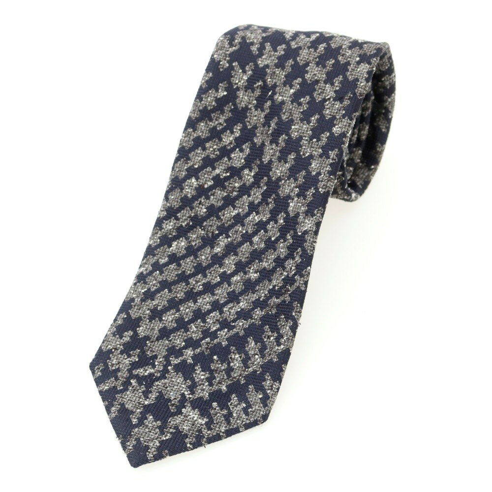 【SALE/返品不可】【中古】イコライ ICHORAI シルク チェック柄ネクタイ ネイビーxグレー【NVY】【S/S/A/W】【状態ランクB】【メンズ】【759083】[EPD](4)