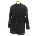 【中古】バレンシアガ BALENCIAGA UNISEX PATCHED CARGO SHIRT コットン カーゴ シャツブルゾン ブラック【サイズ2】【BLK...