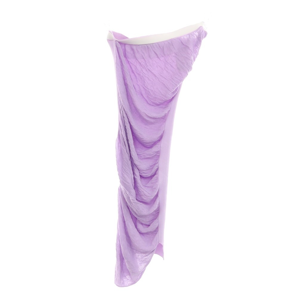 【中古】イッセイミヤケ ISSEY MIYAKE 2024年春夏 ポリエステルニット スカート ラベンダー【サイズ表記なし（L位）】【PUP】【S/S】【状態ランクA】【レディース】【759082】[BPD]