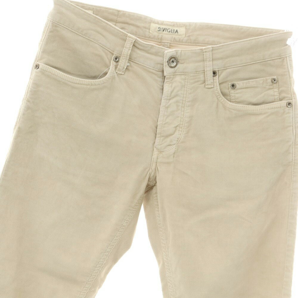 【中古】シビリア SIVIGLIA ストレッチ コットン コーデュロイパンツ ベージュ【サイズ31】【BEI】【A/W】【状態ランクC】【メンズ】【758996】[DPD]