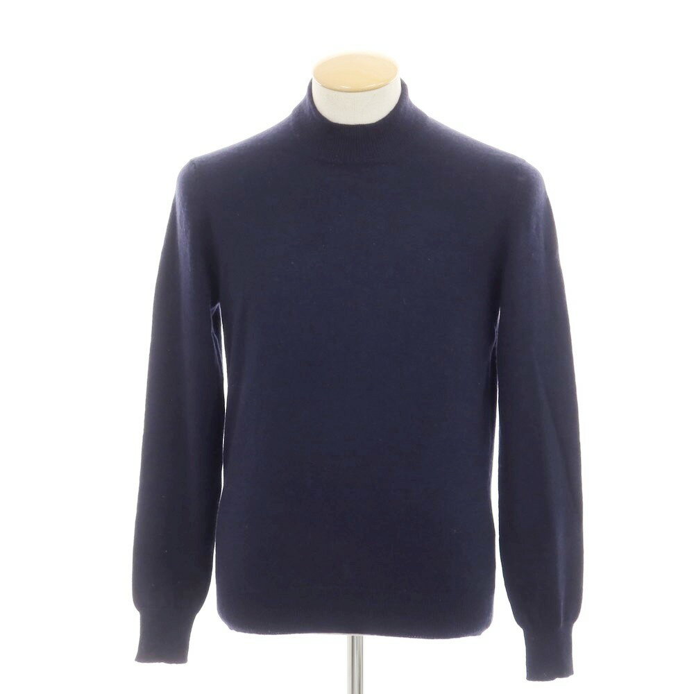 【SALE20倍/返品不可】【中古】バフィー BAFY ハイゲージカシミヤ ハイネックニット ネイビー【サイズ46】【NVY】【A/W】【状態ランクB】【メンズ】【758985】[APD]