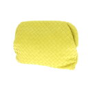 【中古】【未使用】ボッテガヴェネタ BOTTEGAVENETA イントレチャート ナッパレザー クラッチバッグ ライム【W34.5xH26xD6】【YEL】【S...
