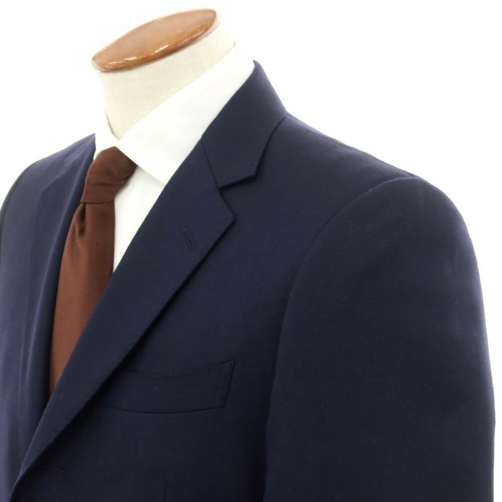 【SALE/返品不可】【中古】アザブテーラー azabu tailor ウール 3つボタンスーツ ネイビー【サイズ48/82】【NVY】【A/W】【状態ランクB】【メンズ】【758974】[BPD]
