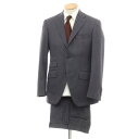 【中古】アザブテーラー azabu tailor ウール ピンストライプ 3つボタンスーツ グレーxホワイト【サイズ44/82】【GRY】【A/W】【状態ランク...