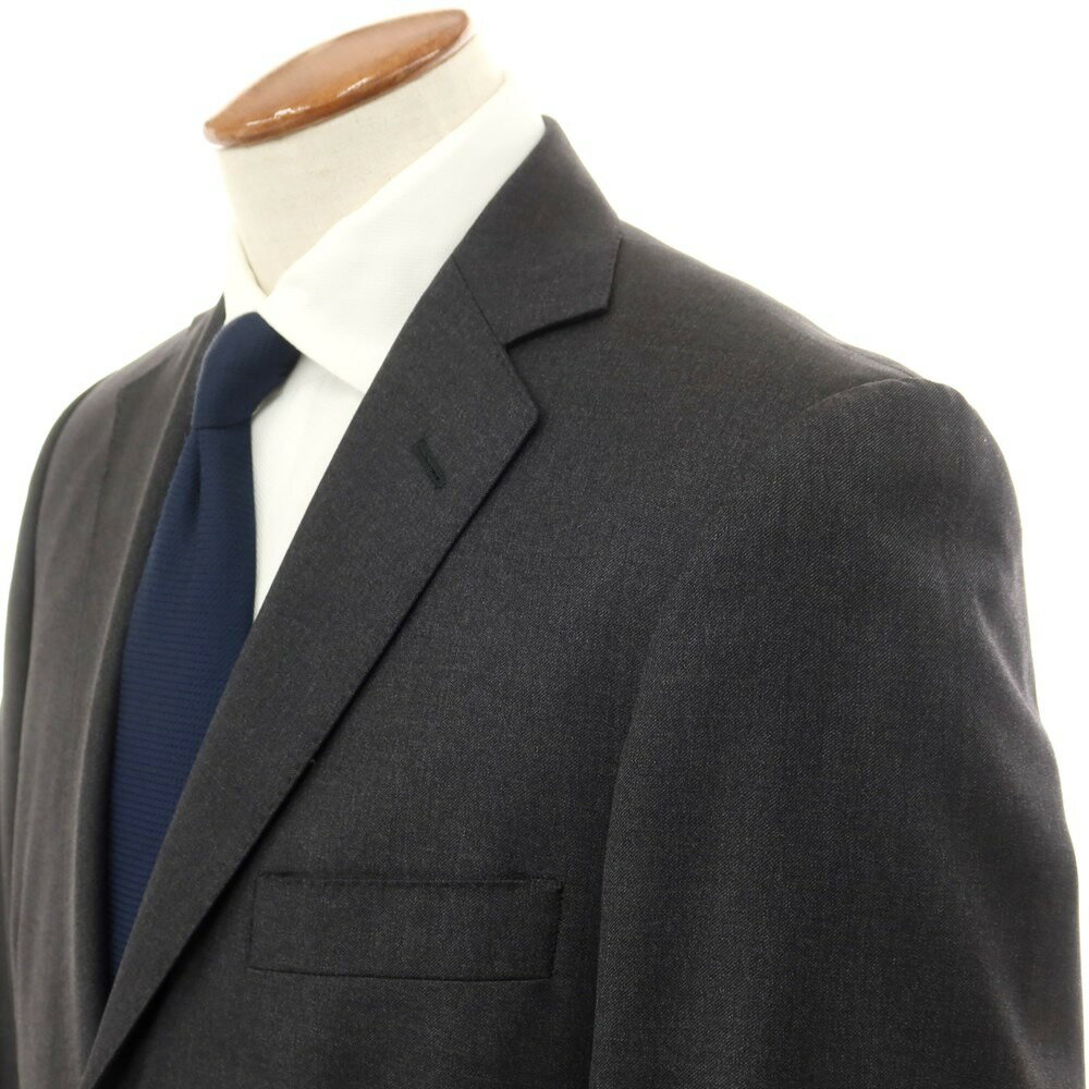 【中古】アクアスキュータム Aquascutum ウール 2つボタンスーツ ダークグレー【サイズ38S】【GRY】【A/W】【状態ランクC】【メンズ】【758889】[CPD]