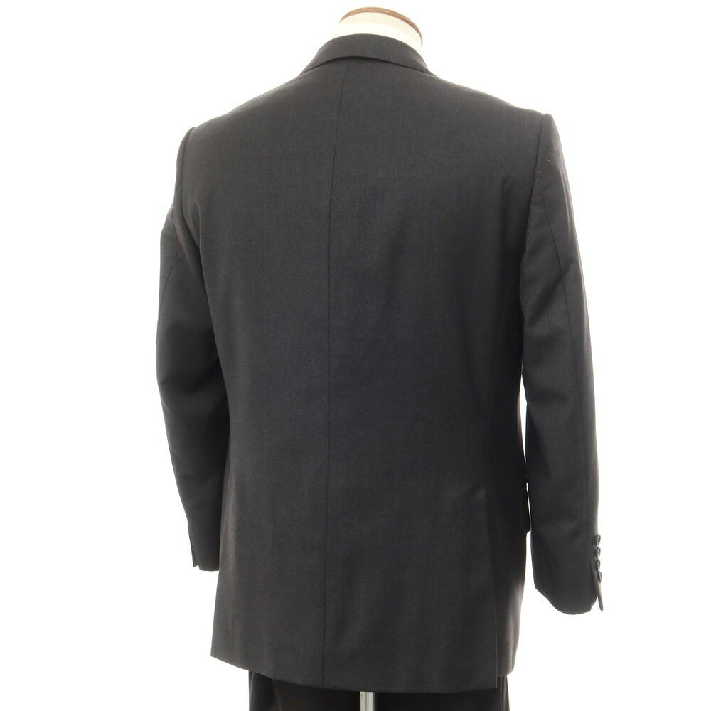【中古】アクアスキュータム Aquascutum ウール 2つボタンスーツ ダークグレー【サイズ38S】【GRY】【A/W】【状態ランクC】【メンズ】【758889】[CPD]
