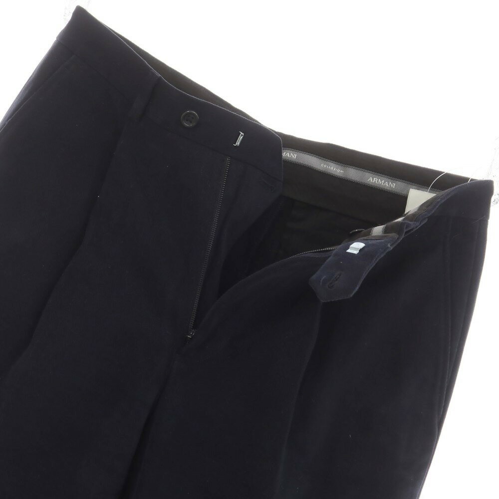 【中古】アルマーニ コレッツォーニ ARMANI COLLEZIONI コットン カジュアルスラックスパンツ ダークネイビー【サイズ48】【NVY】【A/W】【状態ランクB】【メンズ】【758882】[BPD]