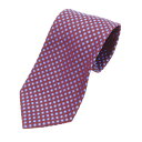 【中古】ダンヒル Dunhill シルク フラワー小紋柄ネクタイ マルーンxブルー【BRW】【S/S/A/W】【状態ランクB】【メンズ】【758869】[CPD...