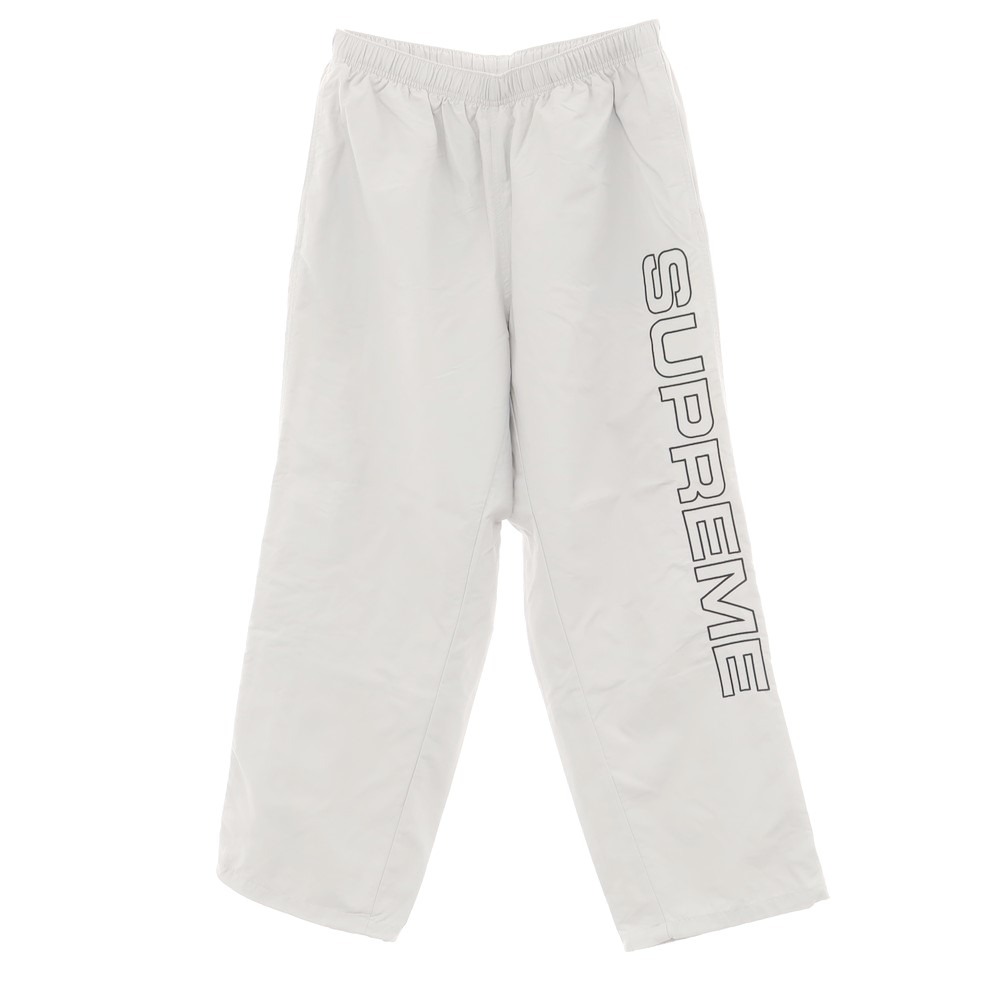 【中古】シュプリーム Supreme 2024年秋冬 Spellout Embroidered Track Pant イージーパンツ ライトグレー【サイズL】【GRY】【S/S】【状態ランクA】【メンズ】【758796】