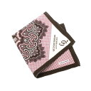 【中古】タリアトーレ TAGLIATORE コットンシルク ポケットチーフ ピンクxブラウン【PNK】【S/S/A/W】【状態ランクB】【メンズ】【758782...
