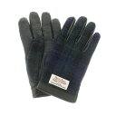【中古】ハリスツイード HARRIS TWEED ハリスツイード 手袋 グローブ ネイビーxグリーン【NVY】【A/W】【状態ランクC】【メンズ】【749898...