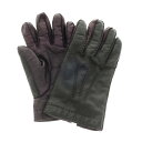 【中古】メローラ MEROLA レザー カシミヤライニング 手袋 グローブ ブラックxパープル【サイズ7.5】【BLK】【A/W】【状態ランクC】【メンズ】【7...