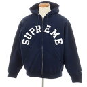 【中古】シュプリーム Supreme 2024年春夏 Champion Zip Up Hooded Sweatshirt ジップ パーカー ネイビー【サイズM】...