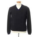 【中古】ザノーネ ZANONE ウール Vネック プルオーバーニット チャコールxネイビー【サイズ48】【GRY】【A/W】【状態ランクB】【メンズ】【7498...