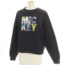 【中古】フリークスストア FREAK'S STORE × Disney ポリエステルコットン クルーネック スウェット ブラック【サイズF】【BLK】【A/W】【状態ランクB】【レディース】【749875】