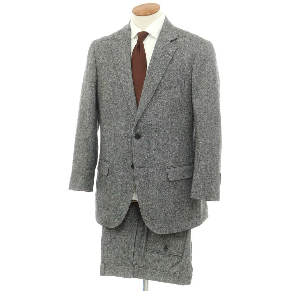 【中古】ブルックスブラザーズ Brooks Brothers ウールナイロン 2つボタンスーツ グレー【サイズ39SHT/32】【GRY】【A/W】【状態ランクB】【メンズ】【749872】
