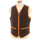 【中古】エルメス HERMES ポリエステルナイロン キルティング ベスト ブラウン【サイズ48】【BRW】【A/W】【状態ランクB】【メンズ】【749872】