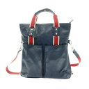 【中古】コーチ COACH レザー トートバッグ ネイビーxレッド【W35xH39xD6.5】【NVY】【S/S/A/W】【状態ランクC】【メンズ】【74979...