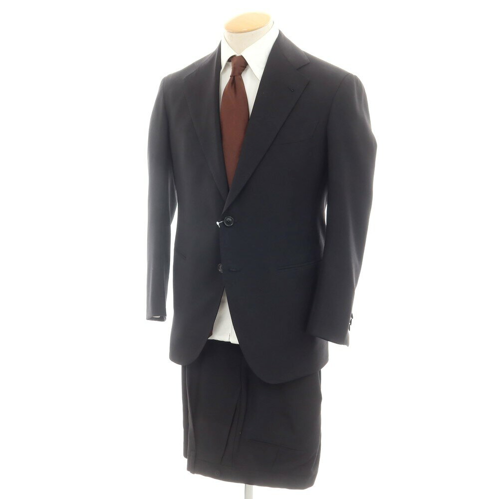 【SALE/返品不可】【中古】シャロン Sharon ウールモヘヤ 2つボタンスーツ ブラック【サイズ表記なし（S位）】【BLK】【S/S】【状態ランクA】【メンズ】[CPD]