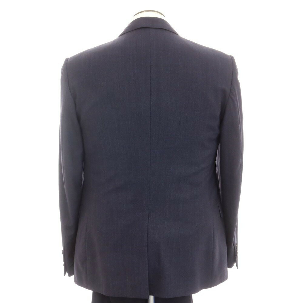 【中古】ランバン LANVIN ウール 2つボタンスーツ ネイビー【サイズ52】【NVY】【S/S】【状態ランクC】【メンズ】[EPD]