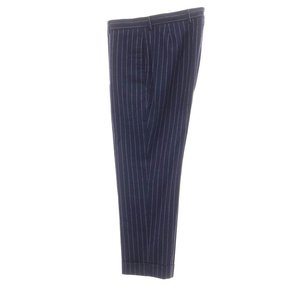 【中古】スティレ ラティーノ STILE LATINO フランネルウール ストライプ 3つボタンスーツ ネイビーxホワイト【サイズ48】【NVY】【A/W】【状態ランクD】【メンズ】【749790】