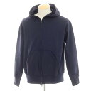 【中古】メッサジェリエ MESSAGERIE ストレッチ コットンナイロン フルジップ パーカー ネイビー【サイズS】【NVY】【S/S/A/W】【状態ランクB...