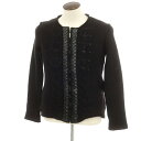 【中古】ジャストカヴァリ Just Cavalli ウールアクリル ジップアップ カーディガン ブラック【サイズ50】【BLK】【A/W】【状態ランクB】【メンズ】【749775】