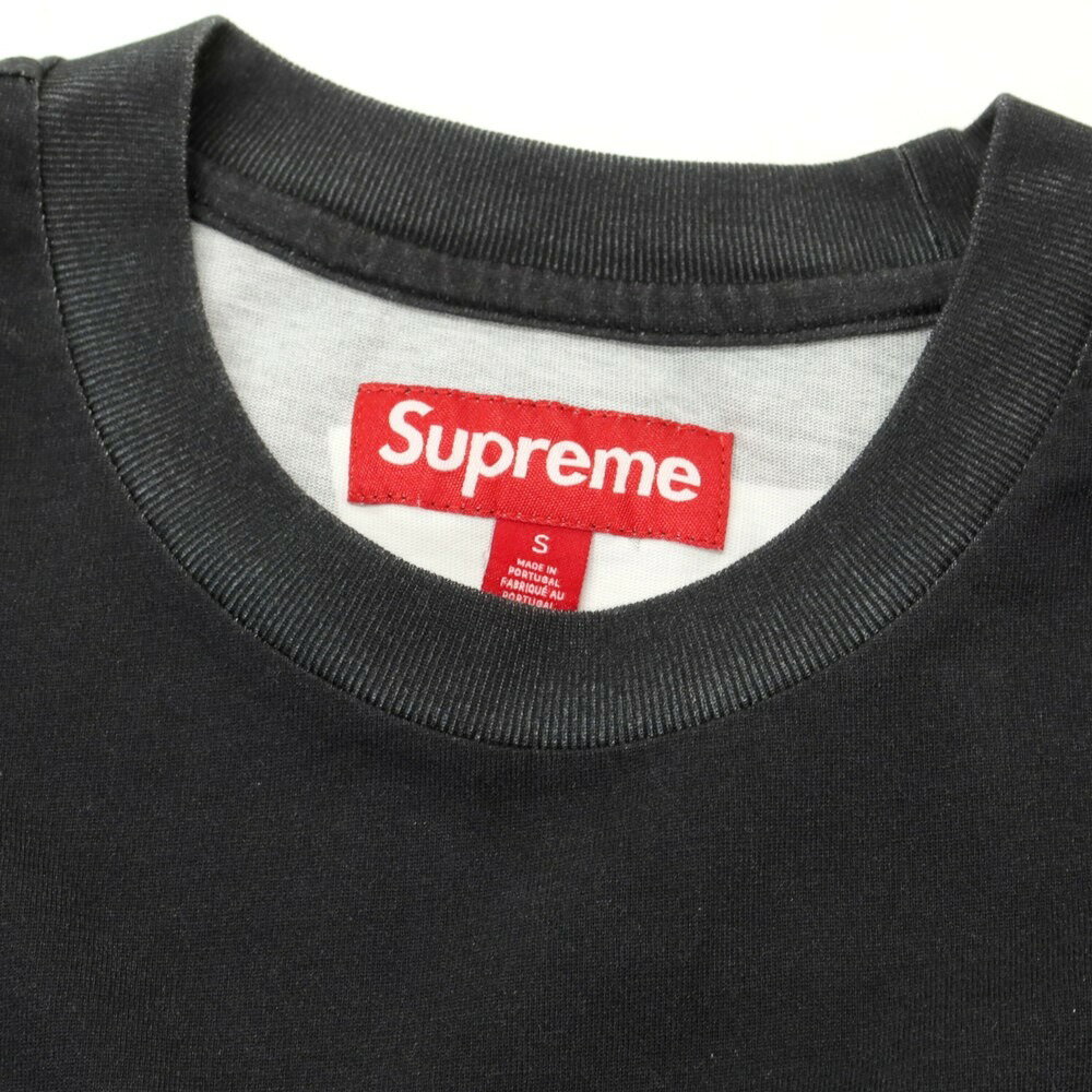 【10倍】【中古】シュプリーム Supreme 2023年秋冬 Split S/S Top コットン クルーネック 半袖Tシャツ ブラック【サイズS】【BLK】【S/S】【状態ランクB】【メンズ】【749772】