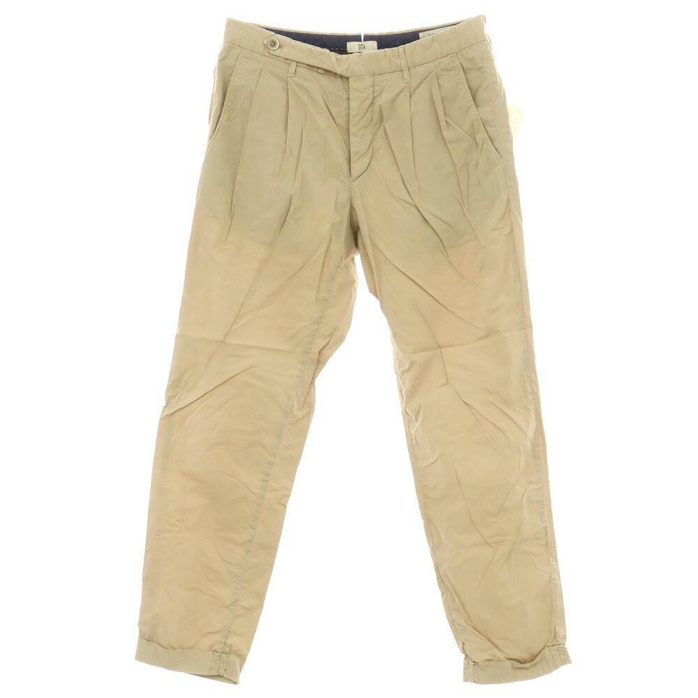 【中古】ジーティーアー G.T.A ストレッチ コットン カジュアルスラックスパンツ ベージュ【サイズ46】【BEI】【S/S】【状態ランクB】【メンズ】【749695】