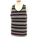 【中古】ザ ダファー アンド ネフューズ The DUFFER N NEPHEWS コットン タンクトップ ブラックxレッド【サイズM】【BLK】【S/S】【状...